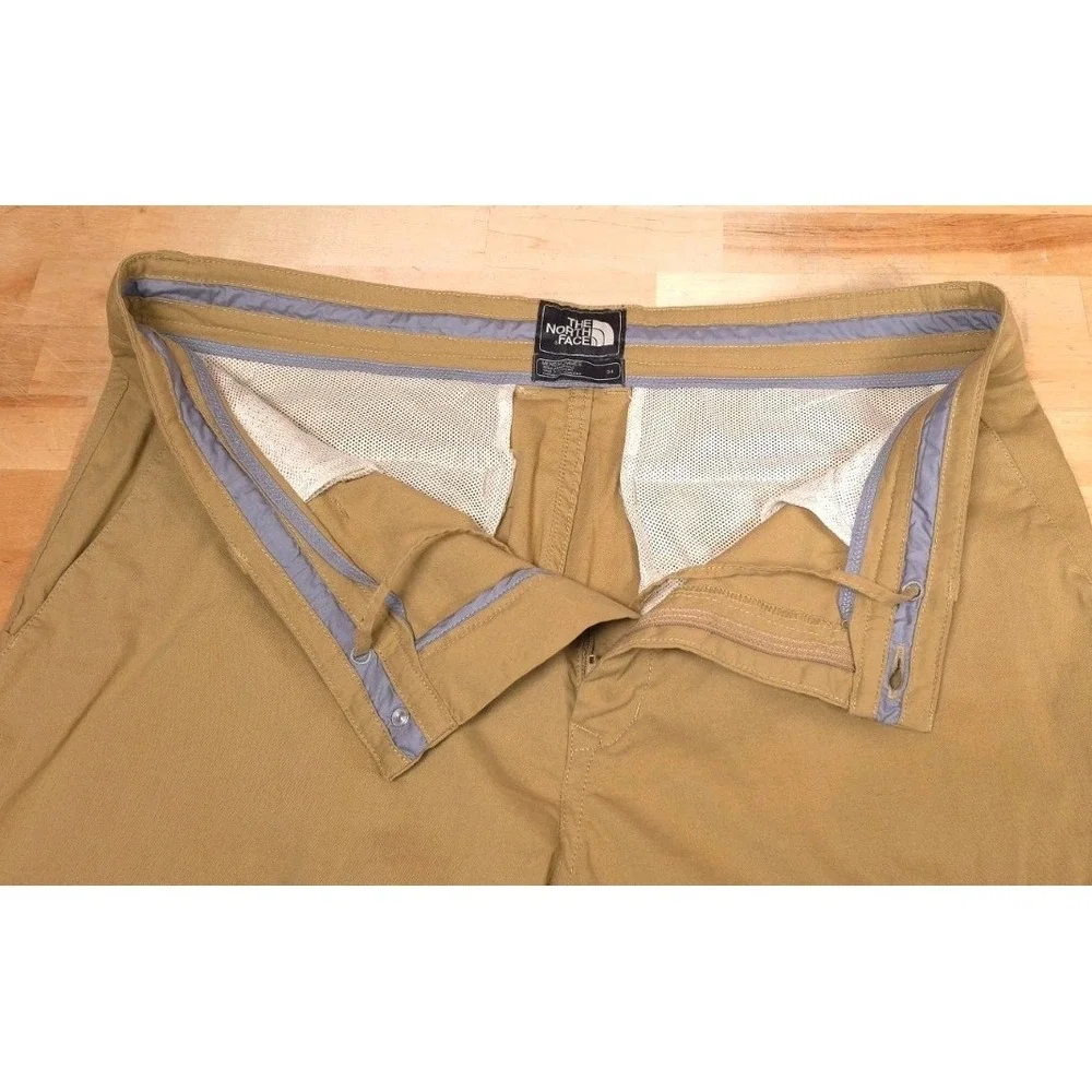 The North Face Mens 34 Khaki Brown NF0A3FZD Stretch Hiking Pants Cinch Hem